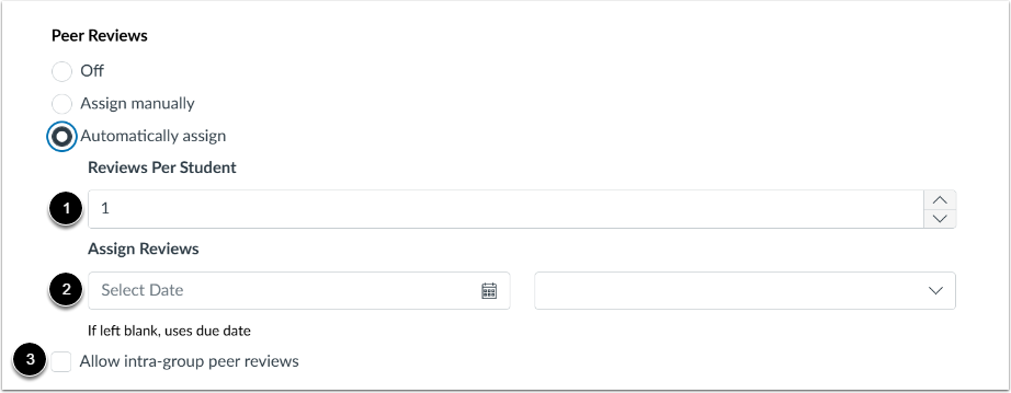 Automatically Assign Peer Reviews