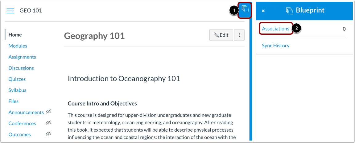 Open Home Page Blueprint Sidebar
