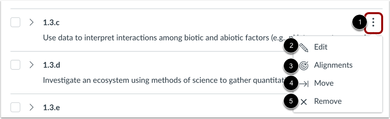 View Outcome Options