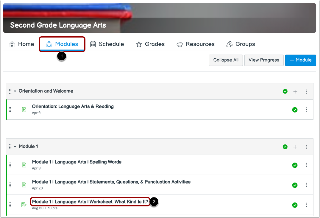 Open Assignment, Graded Discussion, or Quiz
