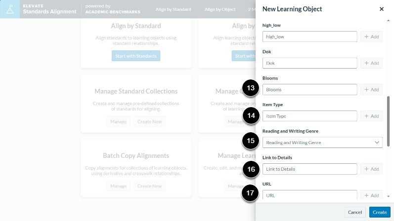 Enter Learning Object Details