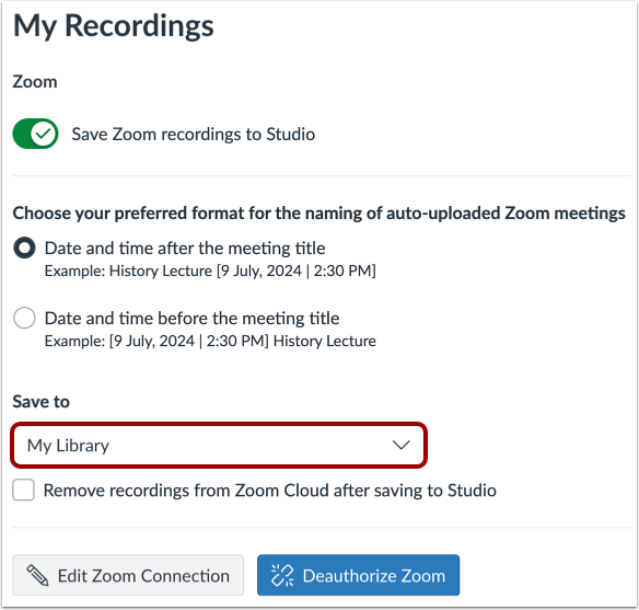 Manage Uploads Location