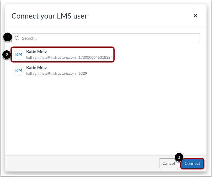 Connect Your LMS User