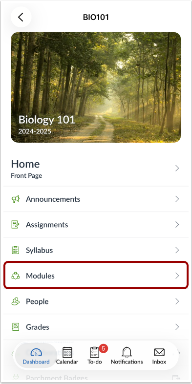 How do I view Modules in the Canvas app on my iOS device? - Instructure ...