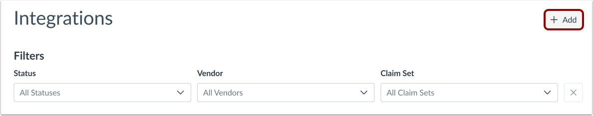 Add Integration