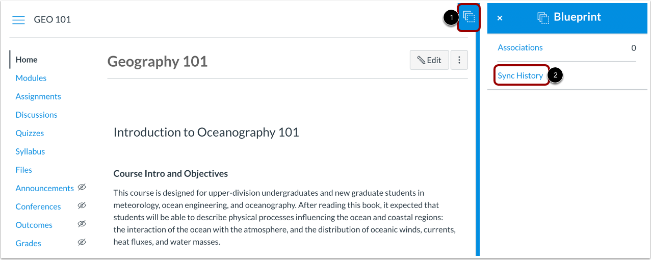 Open Home Page Blueprint Sidebar