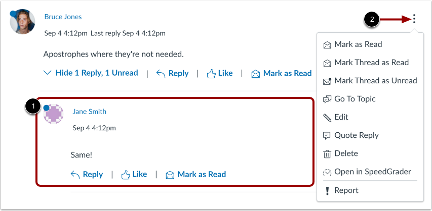 View Inline Discussion Thread