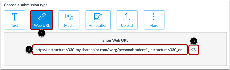 Submit Office 365 URL