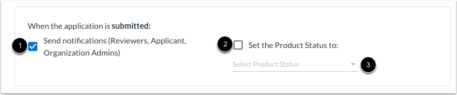 Define Behavior for Submitted Application