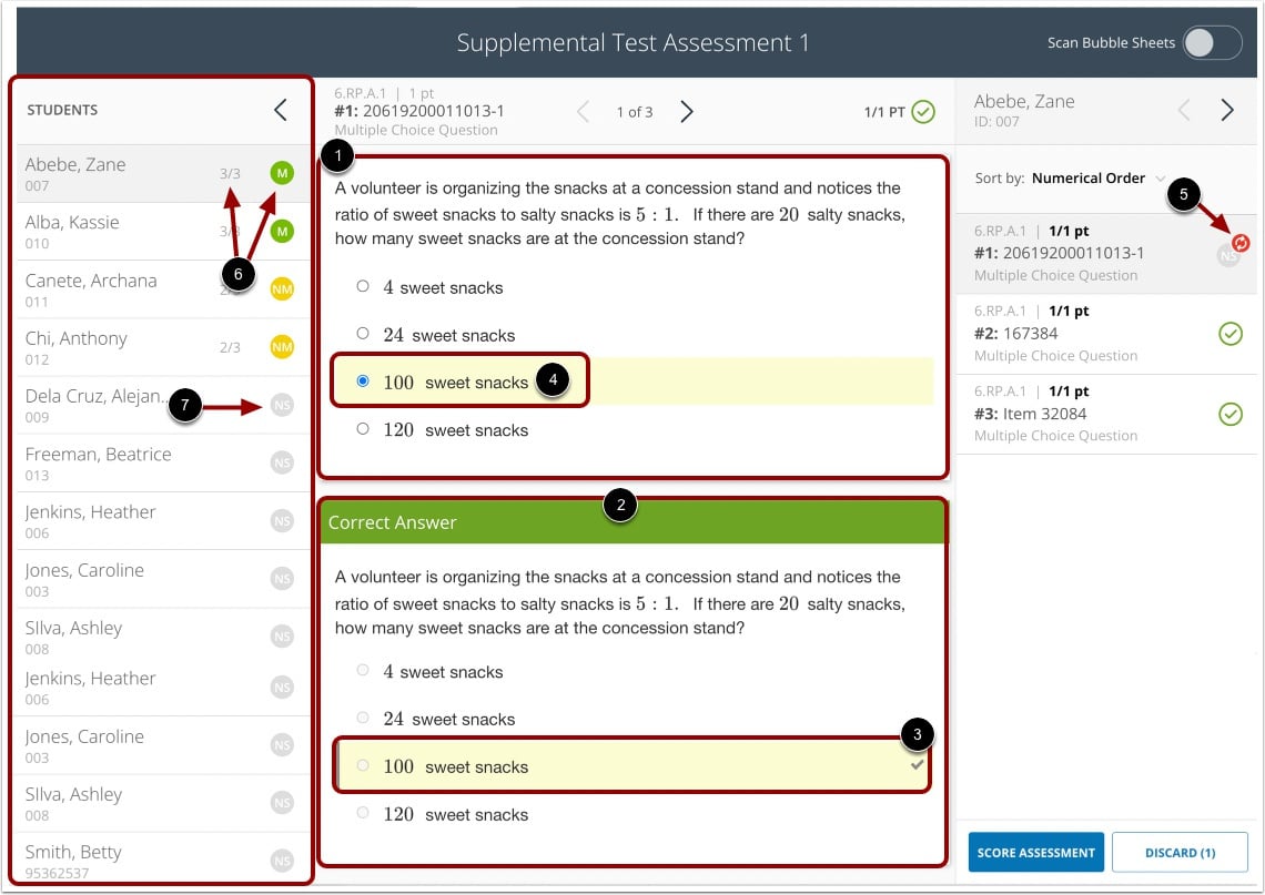 View and Grade Student Responses