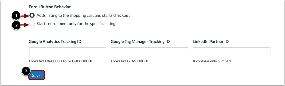 Manage Enrollment Button