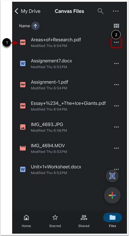 Submit from Google Drive