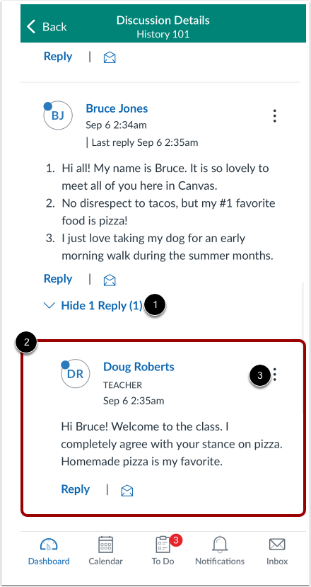 View Inline Discussion Thread Replies