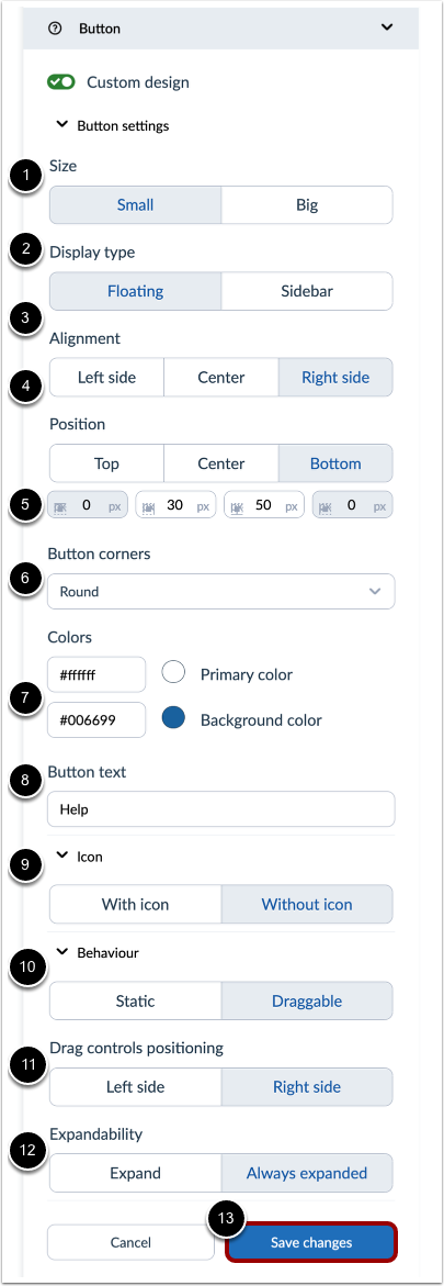 Custom Button Design