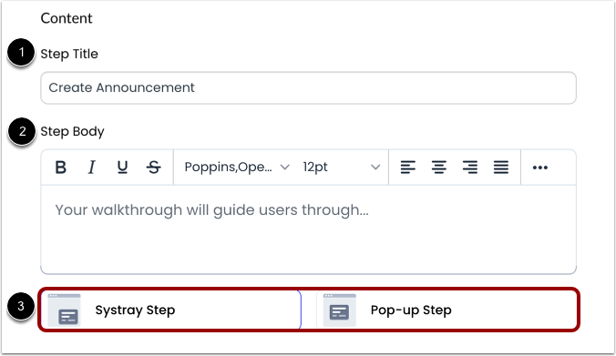 Add Step Details