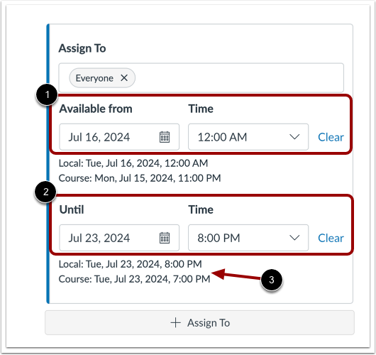 Enter Availabiltiy Dates