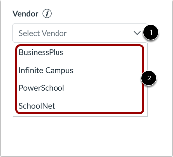 Select Integration Vendor