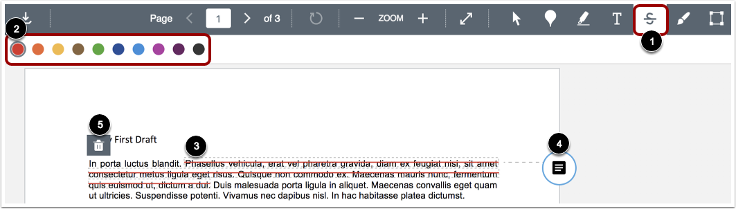 Add Strikeout Text Tool