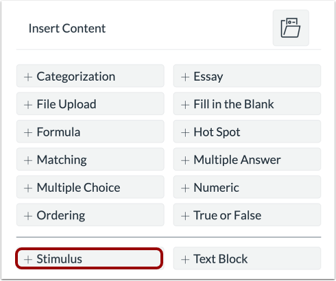 Add Stimulus Question