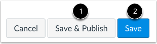 Save and Publish