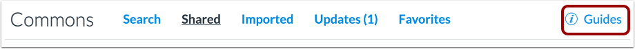 View Commons Guides