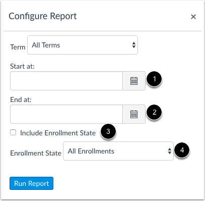 Select Dates and Enrollment State