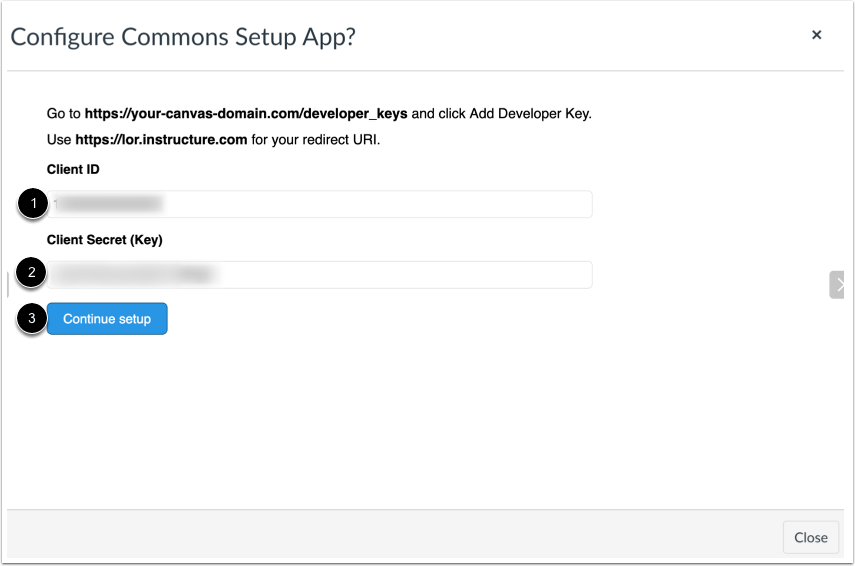 Enter App Configuration