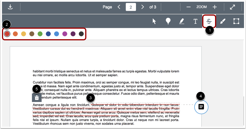 Add Strikeout Text Tool