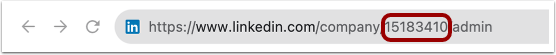 Locate Organization ID in LinkedIn