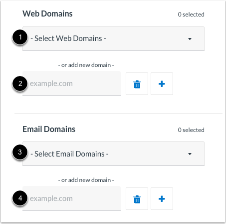 Select Domains