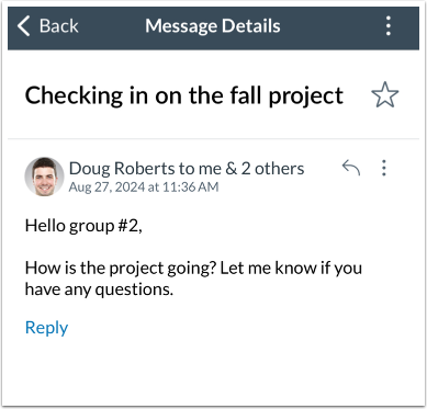 View Message Details