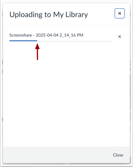 View Upload Progress
