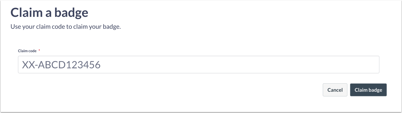 Claim codes