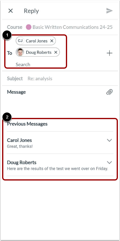 View Group Recipients