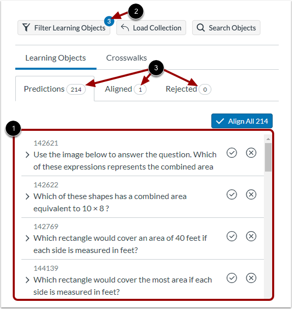 View Filtered Predictions
