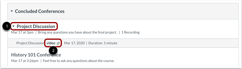 View Recorded Conference