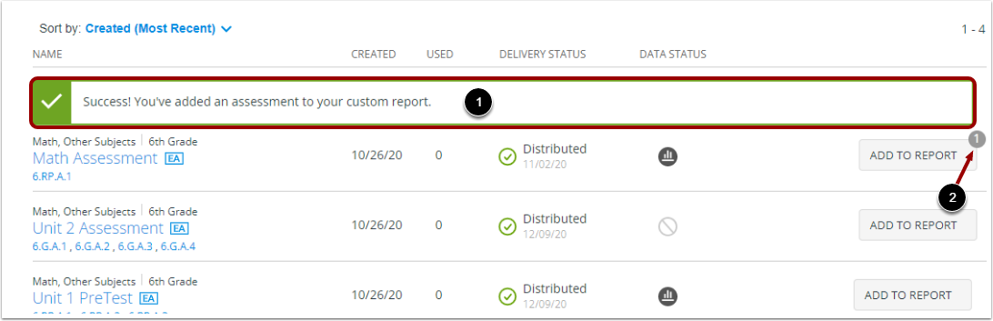 View Confirmation Indicators