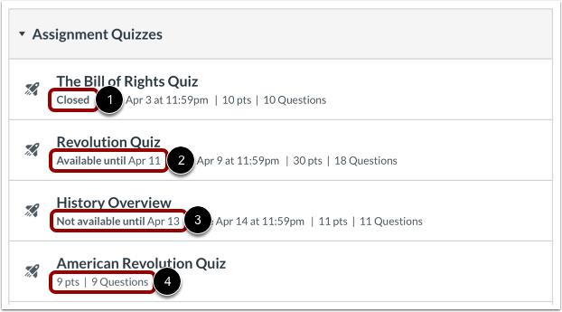 View Availability Dates