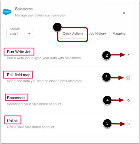Manage Quick Actions