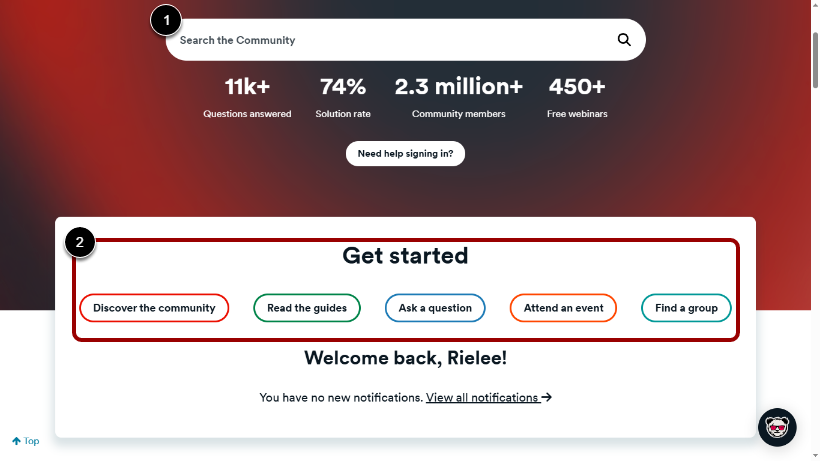 Search and Get Started