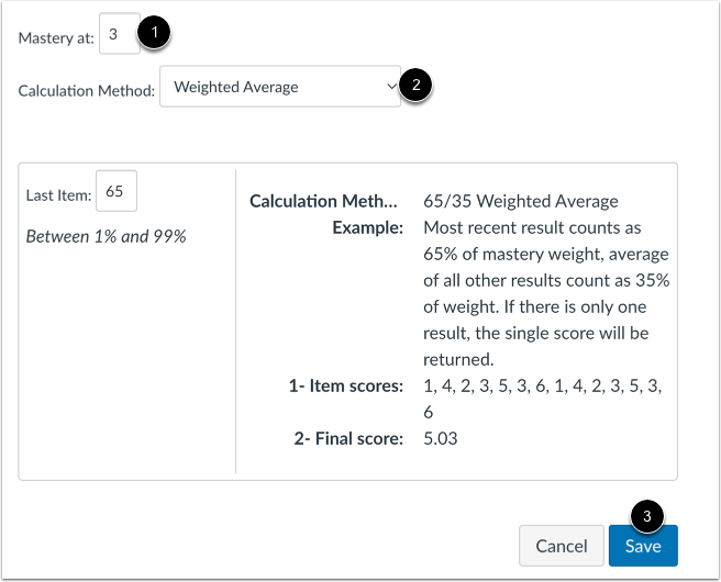 Set Mastery and Calculation Method