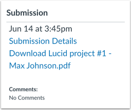 Veiw Submission in Canvas