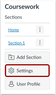 Open ePortfolio Settings