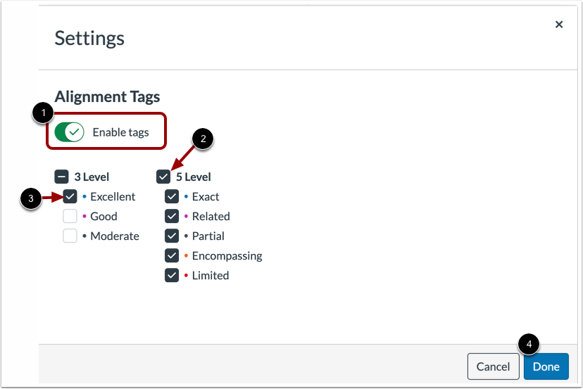Enable Tags