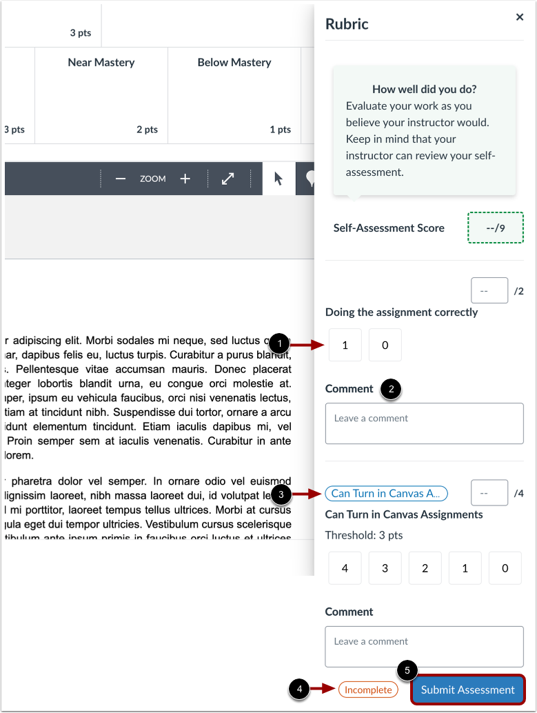 Assess the Assignment.