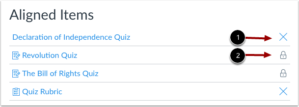 Remove Aligned Items