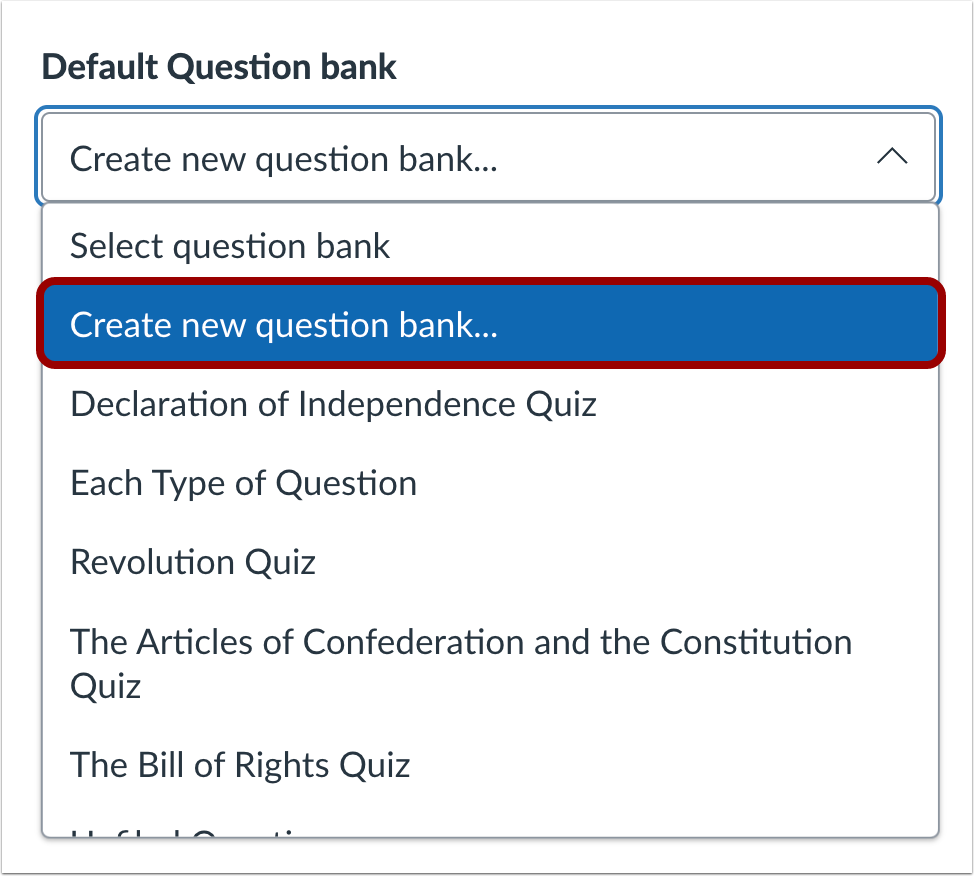 Create Question Bank