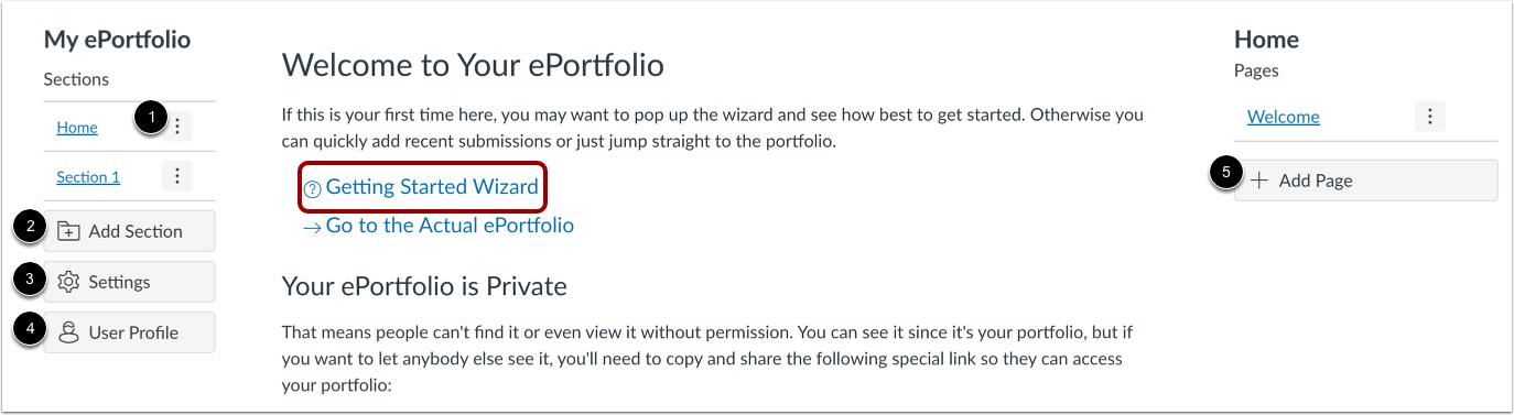 Add ePortfolio