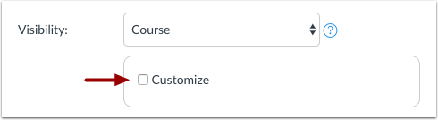 Customize Content Visibility