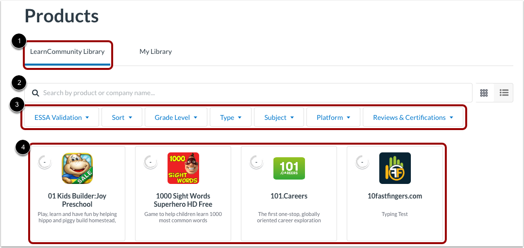 View LearnCommunity Library